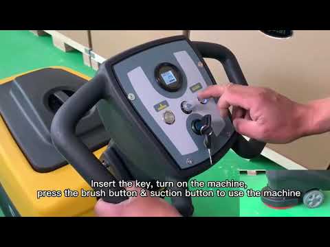 Battery Powered Floor Scrubber with a Complete Set of Parts, C18